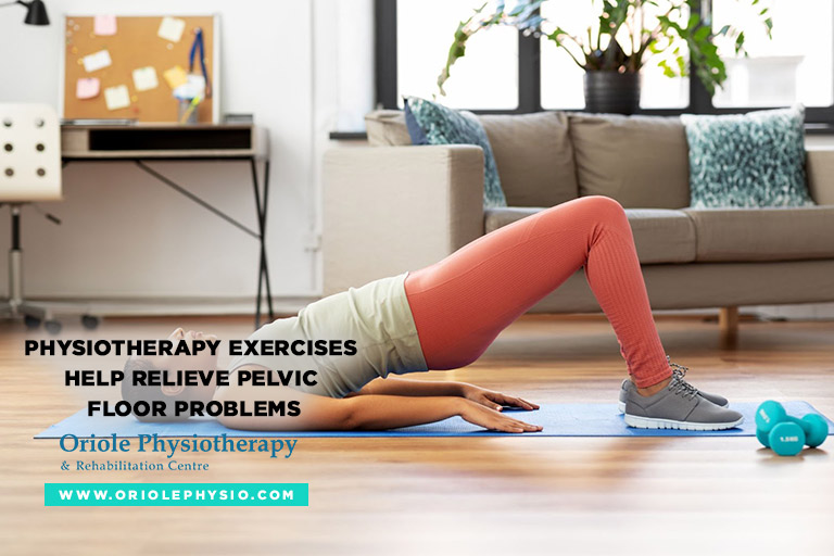 Physiotherapy exercises help relieve pelvic floor problems
