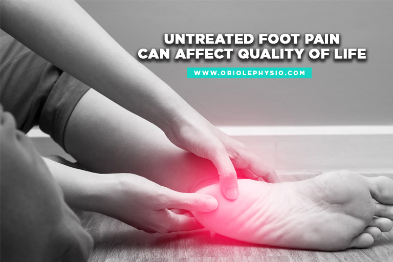 Untreated foot pain can affect quality of life